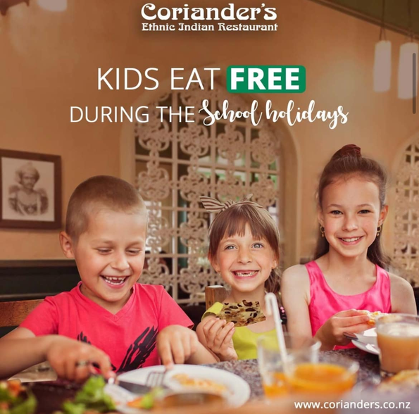 Corianders Kids Eat Free
