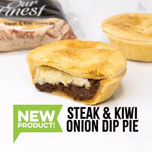 Couplands New Pie - Steak & Kiwi Onion Dip Pie