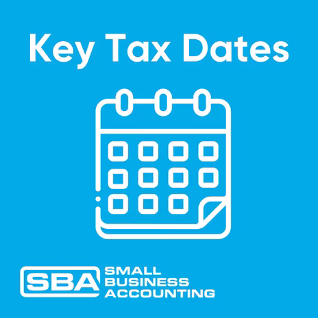 Key Tax Dates - SBA