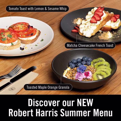 Discover Robert Harris Summer Menu
