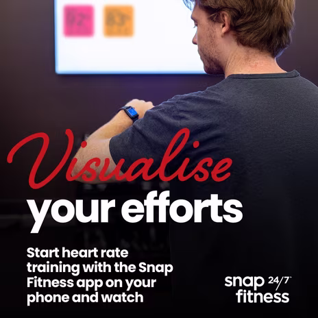 Visualise your efforts - Heart rate training app at Snap Fitness