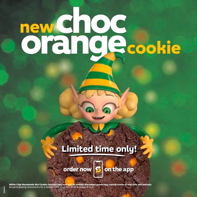 Subway's new Choc Orange cookie