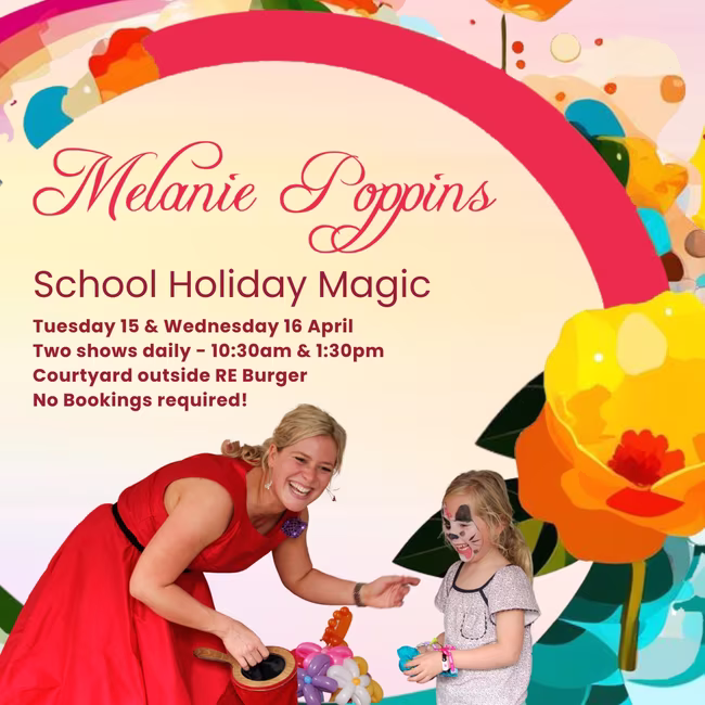 Melanie Poppins School Holiday Magic Shows
