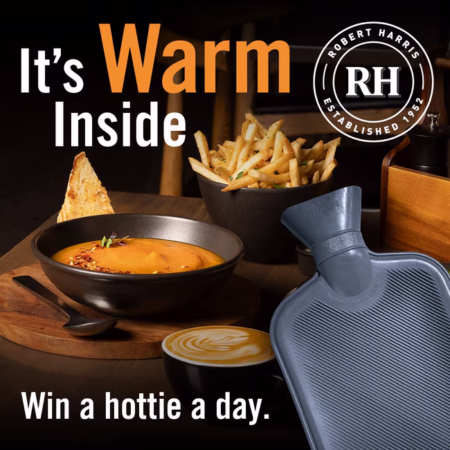 It's Warm Inside - Win a hottie a day - Robert Harris