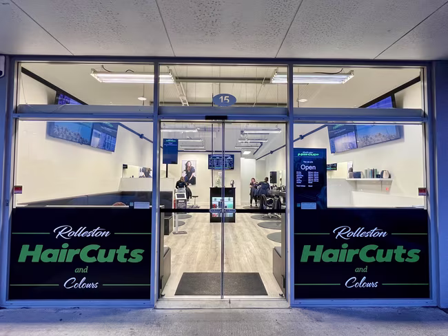 Rolleston Haircuts and Colour Shop Front
