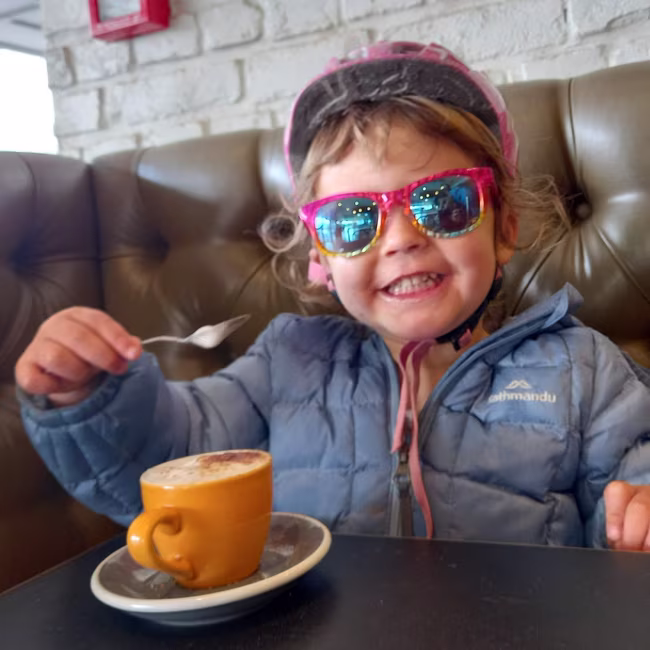 Enjoying a Fluffy at Coffee Culture