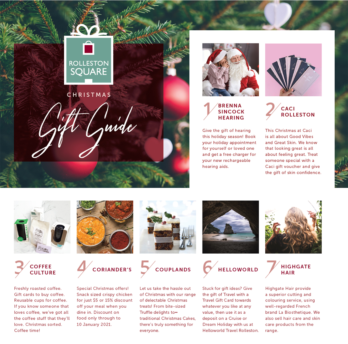 Rolleston Square Christmas Shopping Guide pg 1